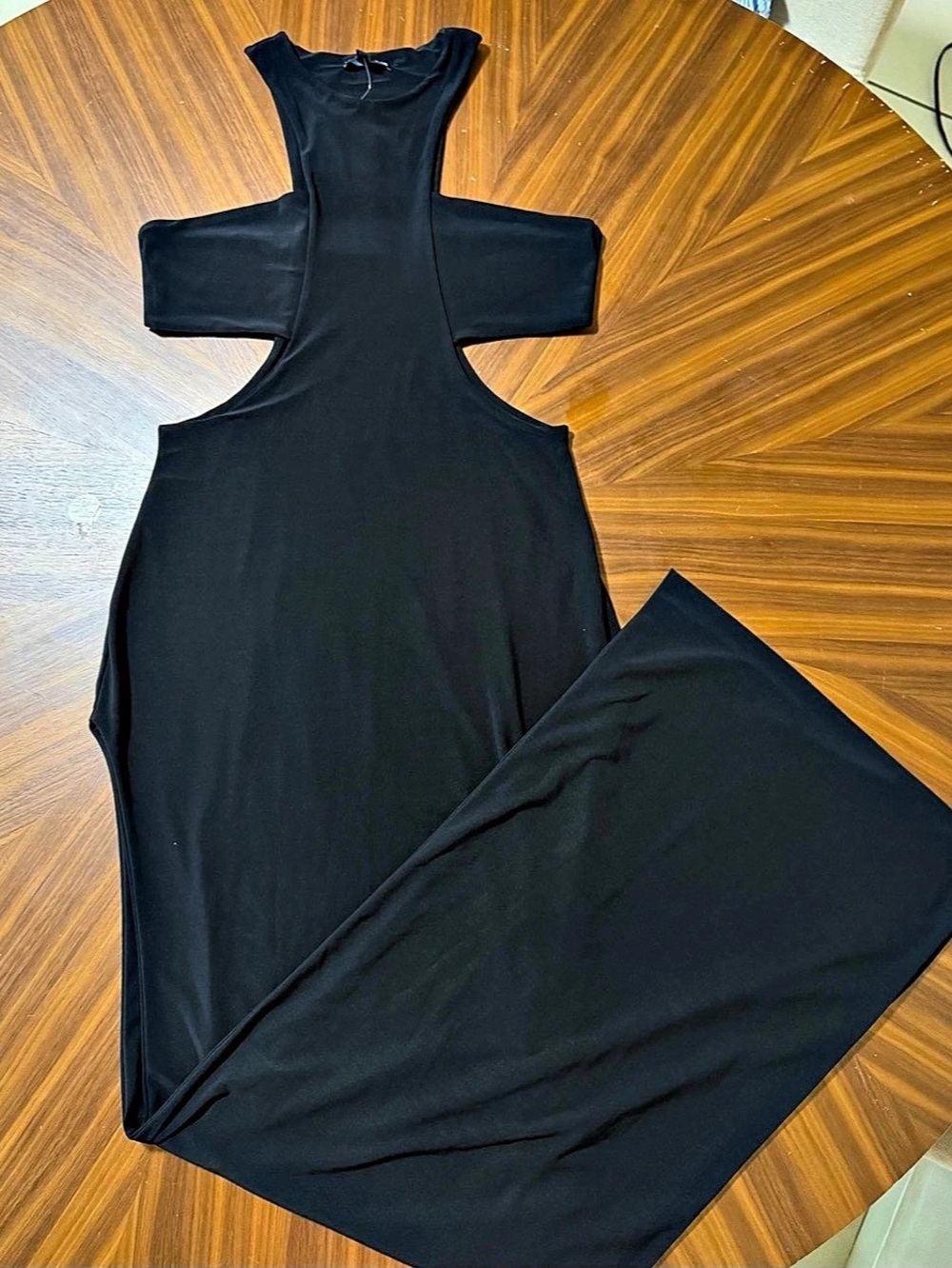Fashion Nova Feelin' Sexy Maxi Dress Black Medium NWT